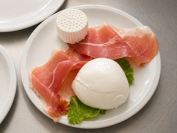 Antipasto di mozzarella di bufala e prosciutto crudo